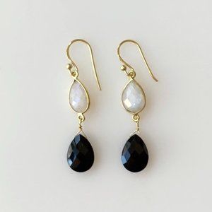 18K Gold Vermeil gems earrings